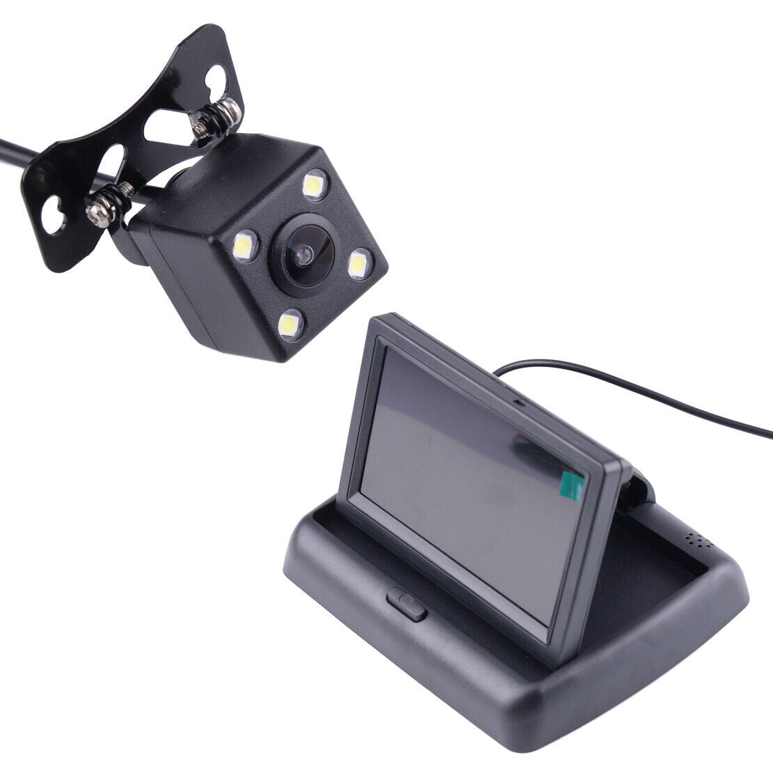 Reverse Rear View Backup Waterproof Camera Kit TFT LCD Monitor Fit for Car as