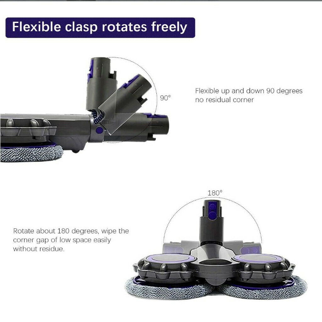 Electric Motorised Mop Head For Dyson DC58 59 62 V6 Cordless Vacuum Cleaners