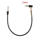 90 Degree 4 pole 3.5mm Male to Female Stereo Audio Extension Cable Cord for IOS