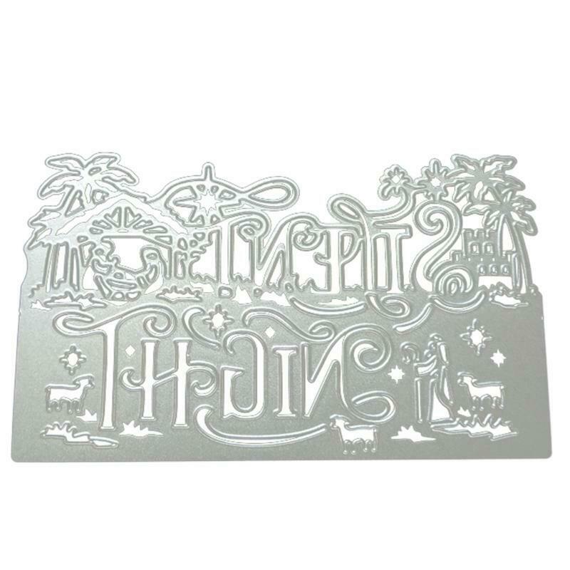 Silent Night Metal Cutting Dies Stencil DIY Scrapbook Album Paper Card Template