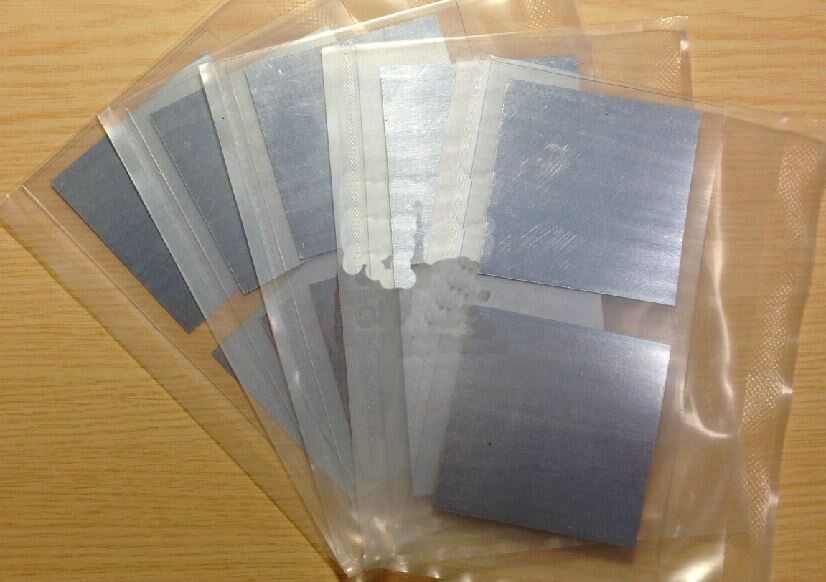Pure 99.995% 4N5 Indium Metal Foil Sheet 50mm x 50mm x 0.05mm 0.913g