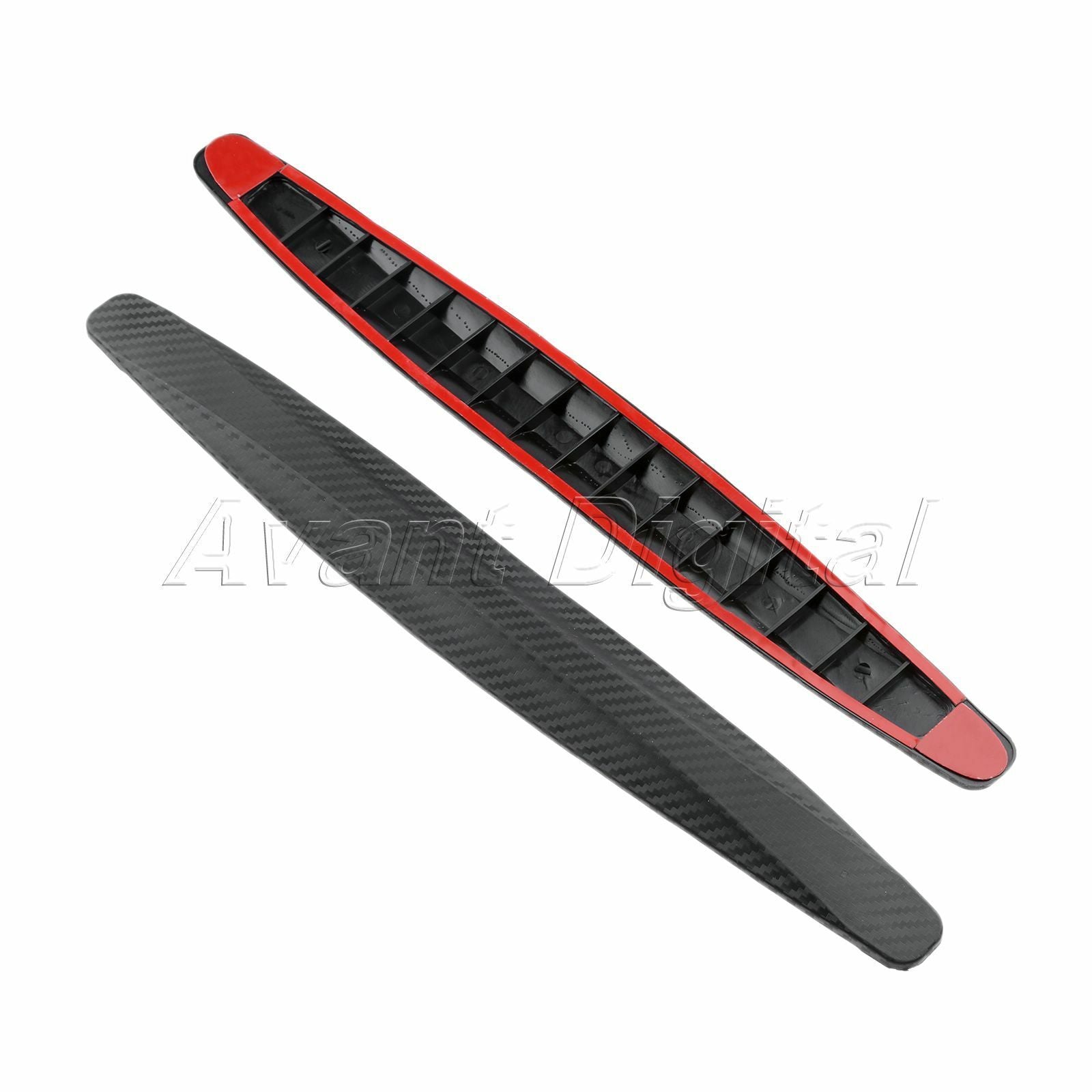 2x Car Rubber Door Guard Bumper Corner Protector Anti-collision Bar Trim Black