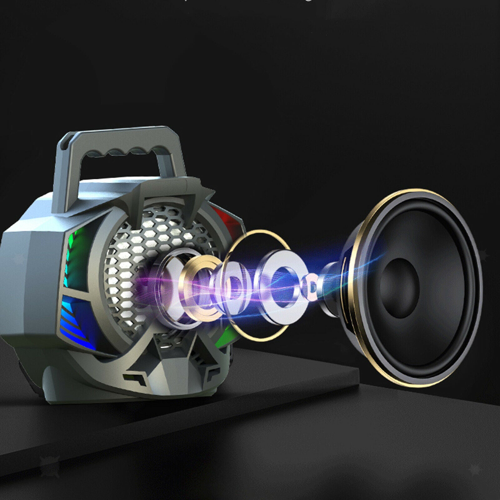Portable Disco Bluetooth Speaker Rechargeable with MIC for Wedding Wireless