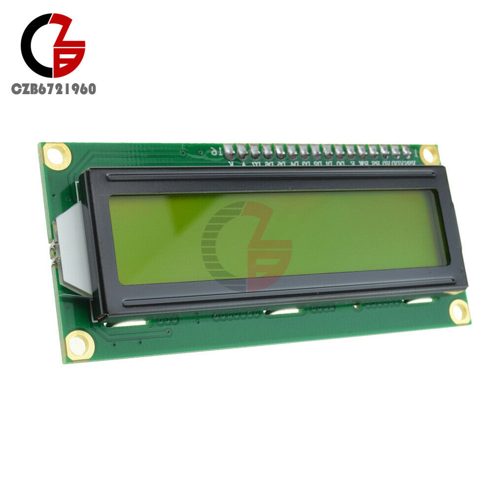 1602 LCD 16x2 Characters HD44780 Controller LCD Display Module Yellow Backlight