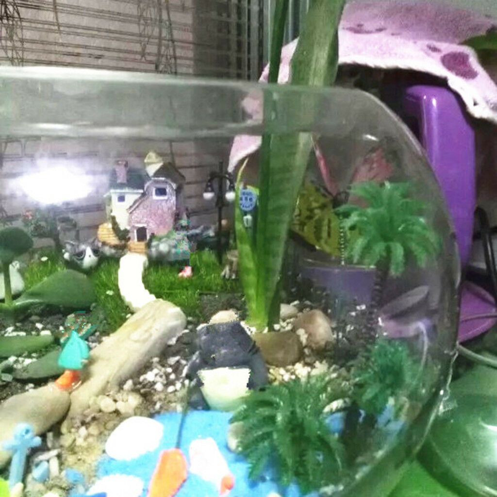 Mini Artificial Coconut Palm Tree Aquarium Plants Ornament Home Decoration