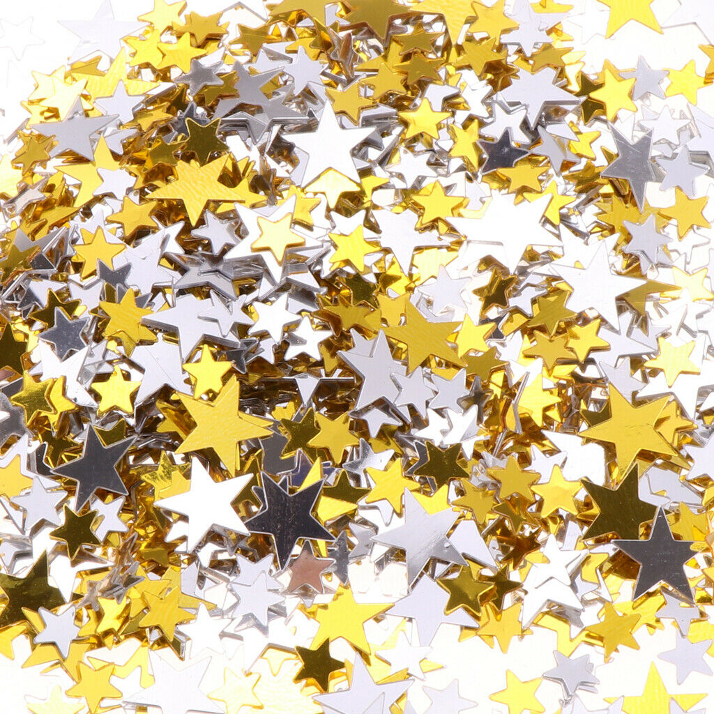 Metallic Star Confetti Table Scatter Banquet Ceremony Festival Ornaments
