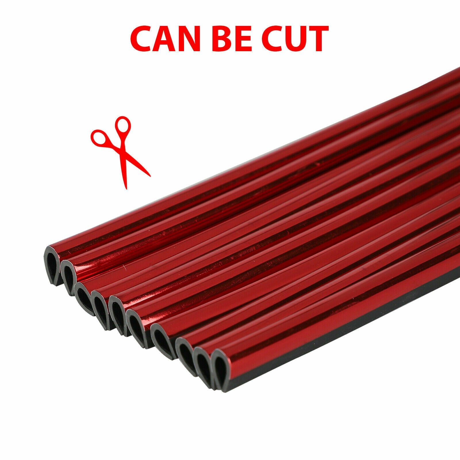 10Pcs Auto Car Accessories Red Air Conditioner Air Outlet Decoration Strip 20cm