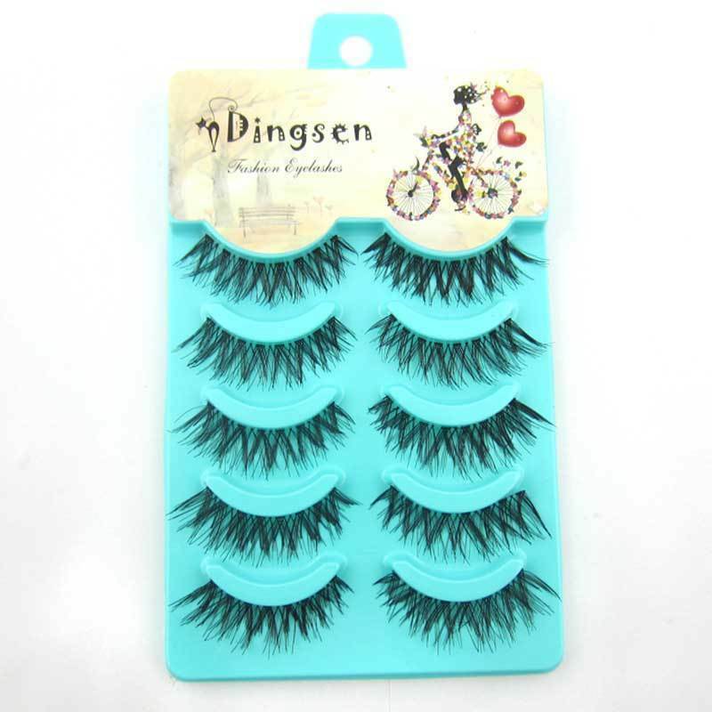 Wholesale 5 pairs Makeup  Natural Fashion False Eyelashes Soft Long Eye Lash