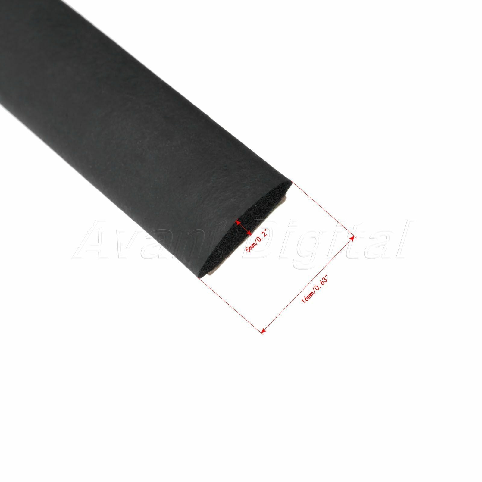 Car 5M Sealed Strips Triming Moulding Triangular Window Seal Windshield Sunroof