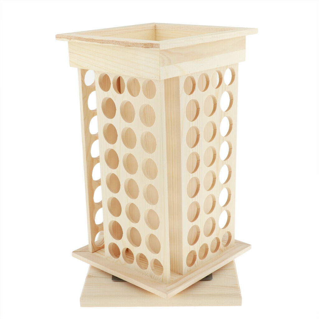 Wooden Essential Oil Carrying Case Display Rack – for Pippette Funnel Makeup