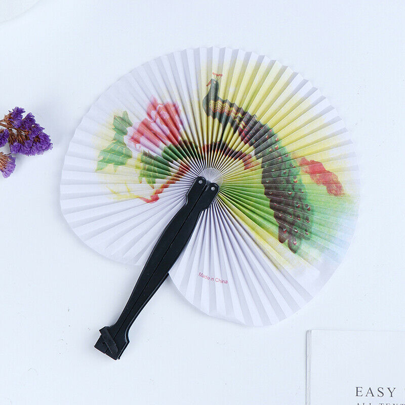 Summer Handheld Fan Chinese Folding Hand Fan Printed Paper Decorative gi-.l8