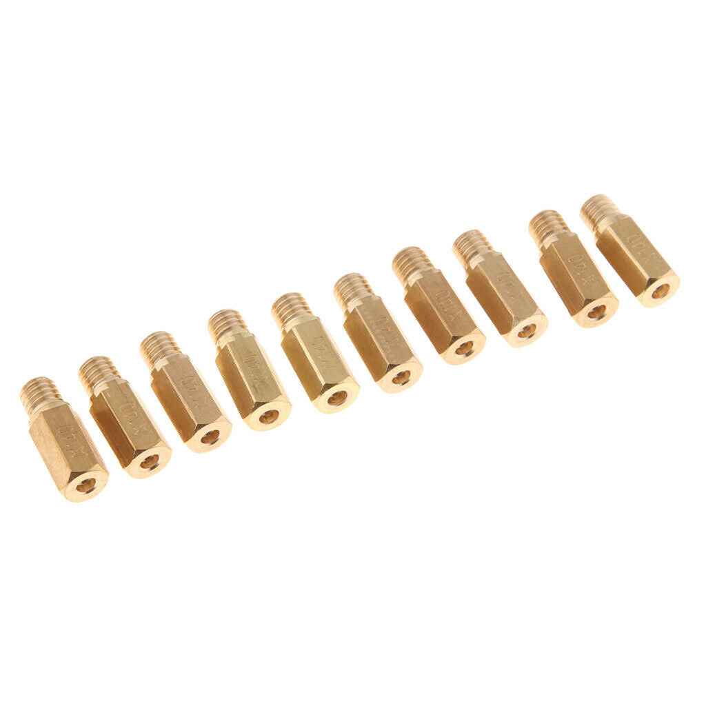 10Pcs Carburetor Carb Hex Main Jets 140 for PWK   FCR KOSO KOK