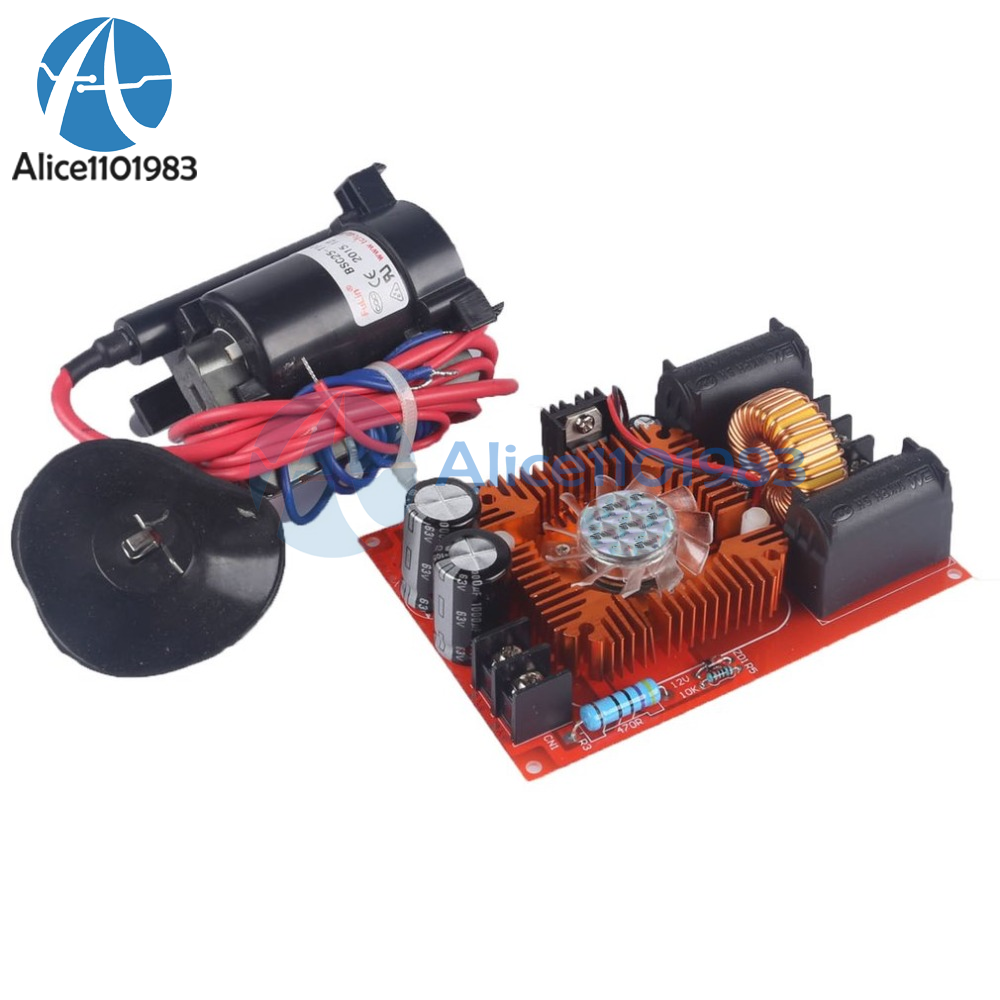 DC12V-30V ZVS Tesla Coil Flyback Driver SGTC/Marx Generator + Ignition Coil +Fan