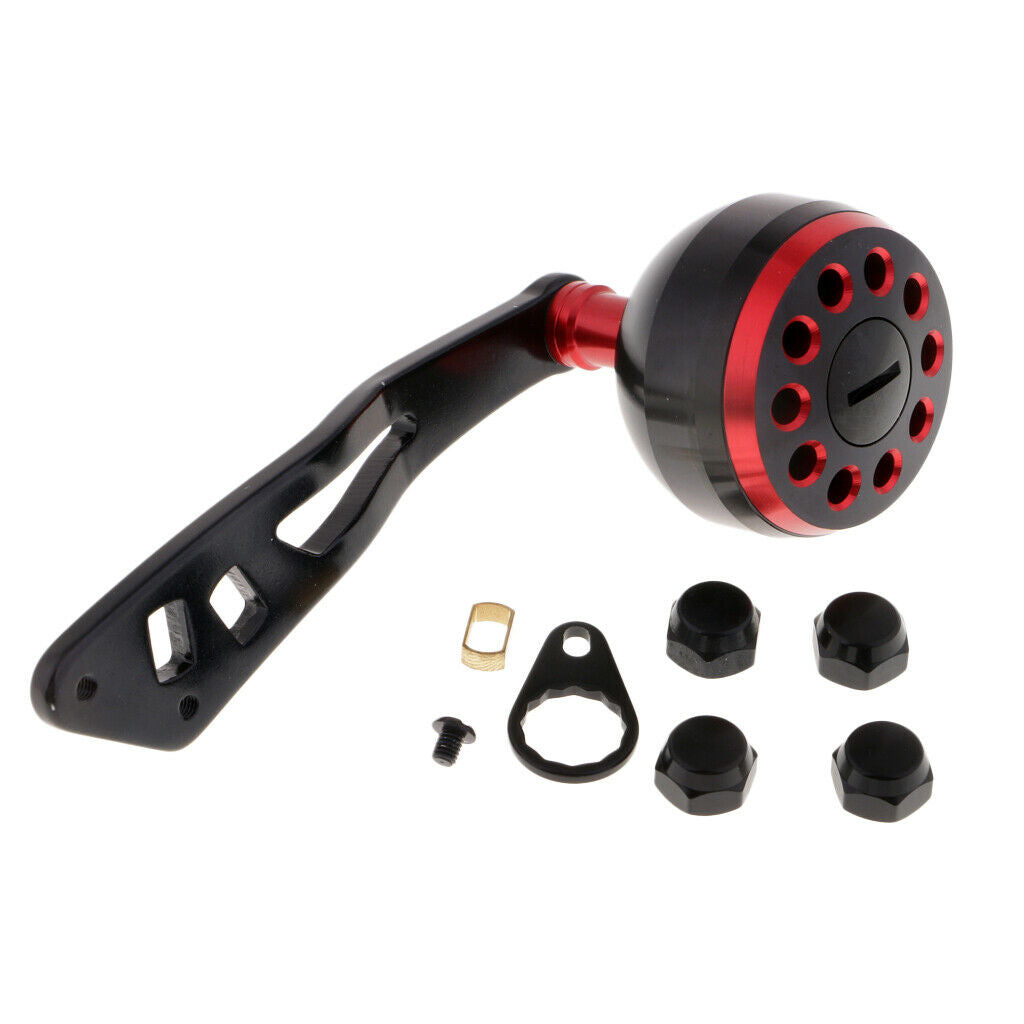 2pcs Metal Knob Fishing Reel Handle Power Handle Grip Baitcasting Reel Rocker