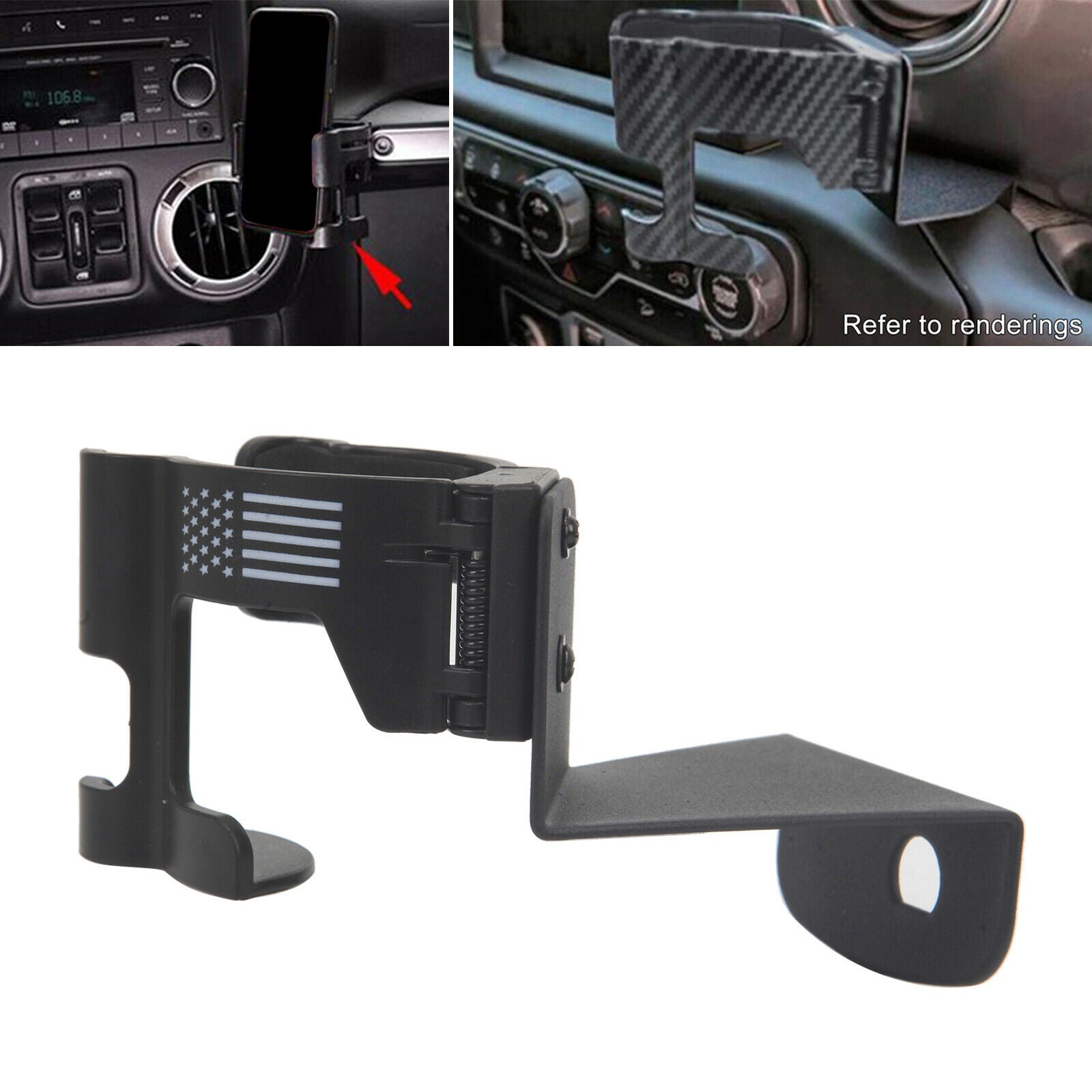 Drink Cup Bracket for Jeep Wrangler JK JL Mobile Phone for Jeep Wrangler TJ