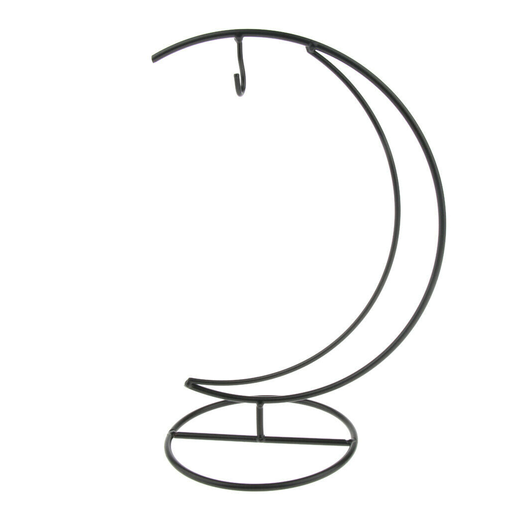 Black Eyeglass Holder Stand Glasses Display Rack with Hook Home Decor 02