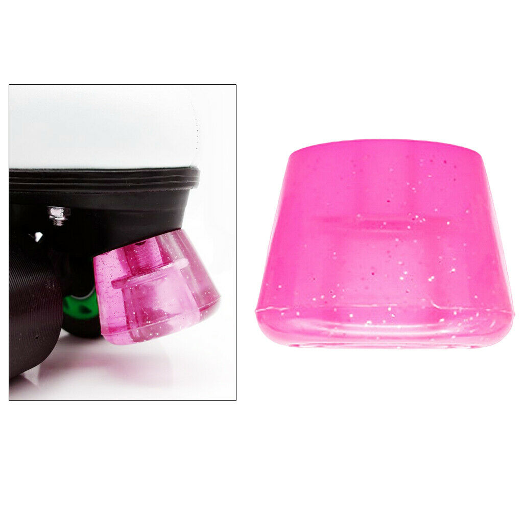 Skate Top Stopper Outdoor Roller Inline Skate Brake Block Blocker Pad Plugs Pink