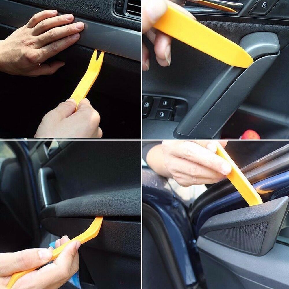 12PCS Car Radio Door Clip Panel Trim Dash Audio Removal Pry Kit Hand Tools Set