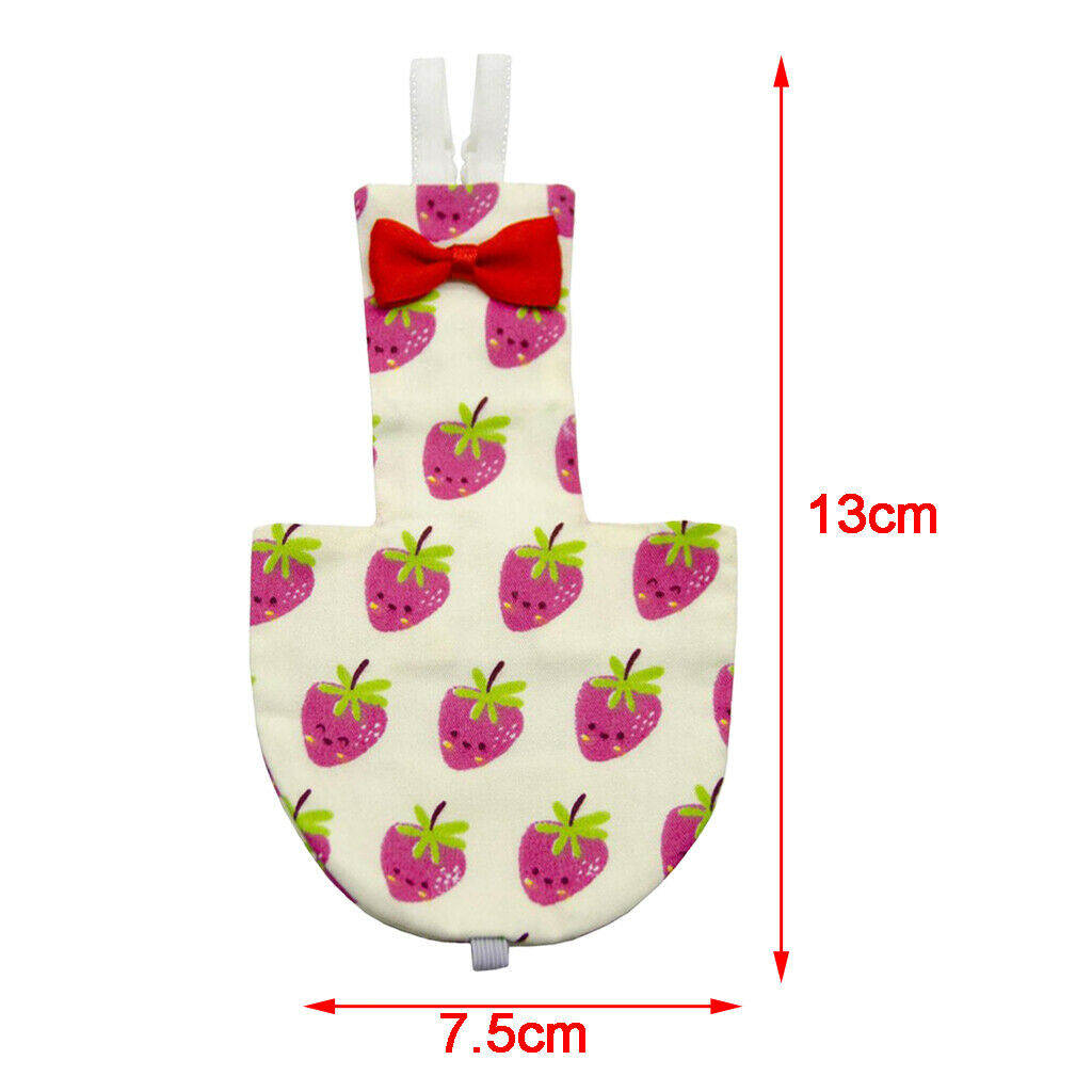 Birds Parrots Strawberry Pattern Washable Reusable Diaper Parrots Pee Pad S