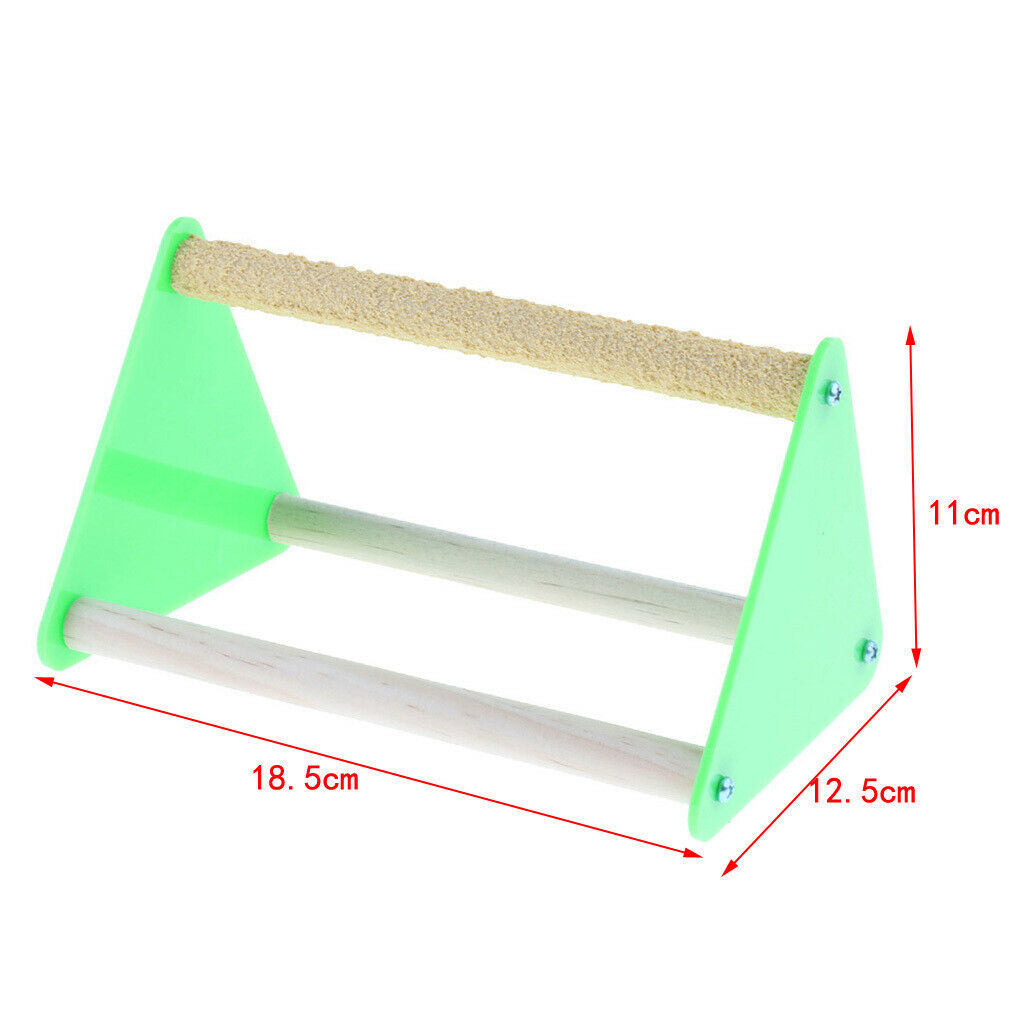Parrot Perch Stand Play Toys Activity Table Playstand Colorful Entertaining -