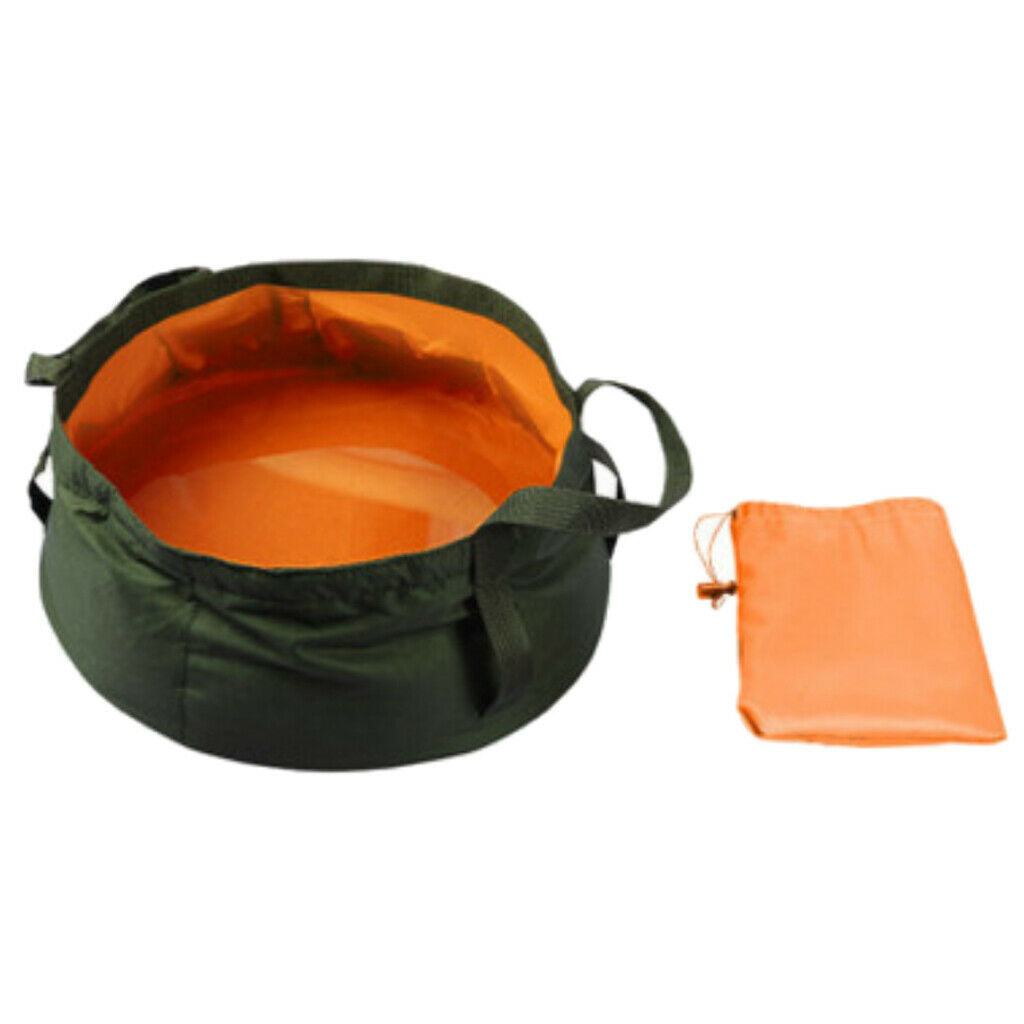 Collapsible Portable Water Container for Fishing Camping Hiking Orange