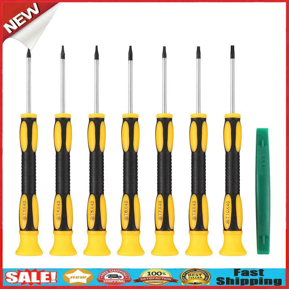 T3 T4 T5 T6 T7 T8H T10H 8 in 1 Screwdrivers Pry Bar Set for Switch Xbox360 @