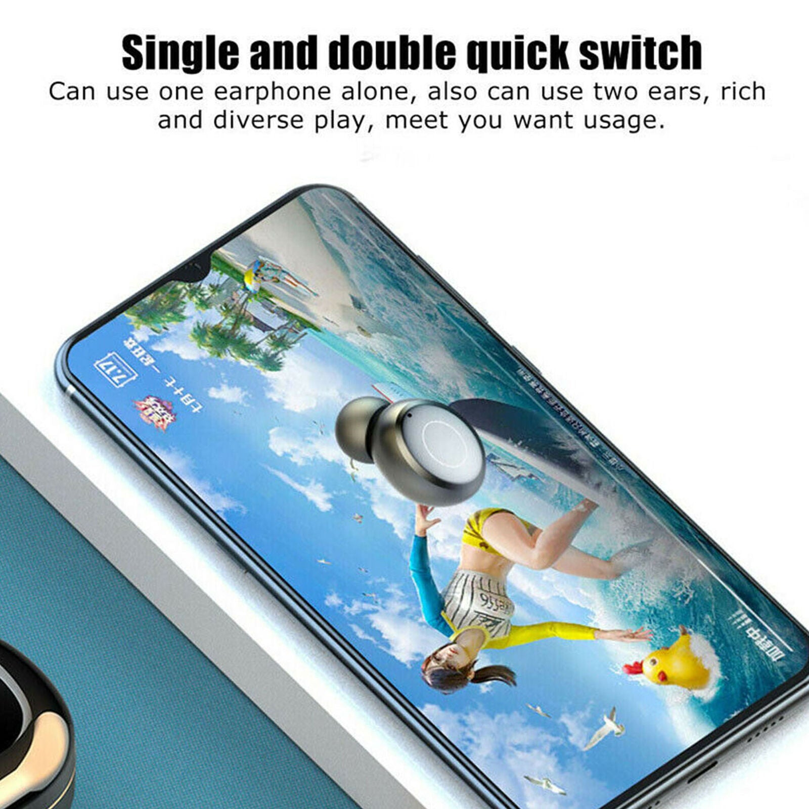 V9 Bluetooth 5.0 Earbuds Headphone Wireless Headset Noise Cancelling