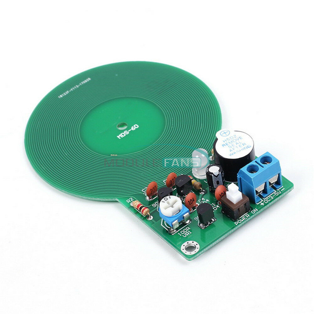 Electronic Metal Detector 3V-5V 60mm Non-contact Sensor DIY Kit+Battery Box 3xAA