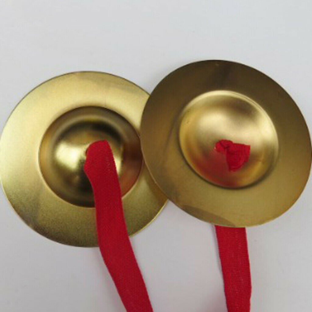 9cm Copper Finger Cymbal Hand Percussion Instruments Gift Toys for Child