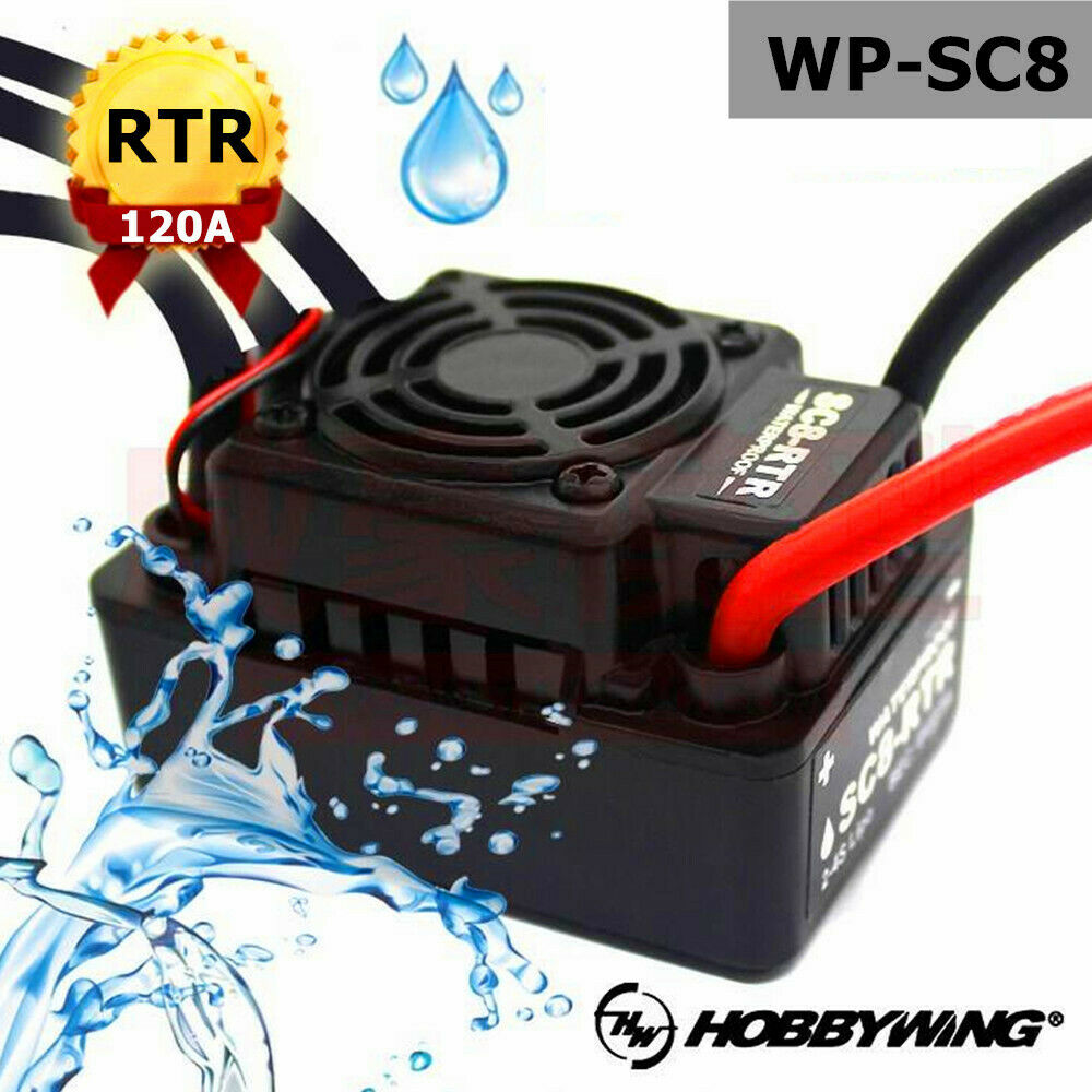 Hobbywing  Waterproof EZRUN-WP-SC8 120A  Brushless ESC For RC Car Accessories