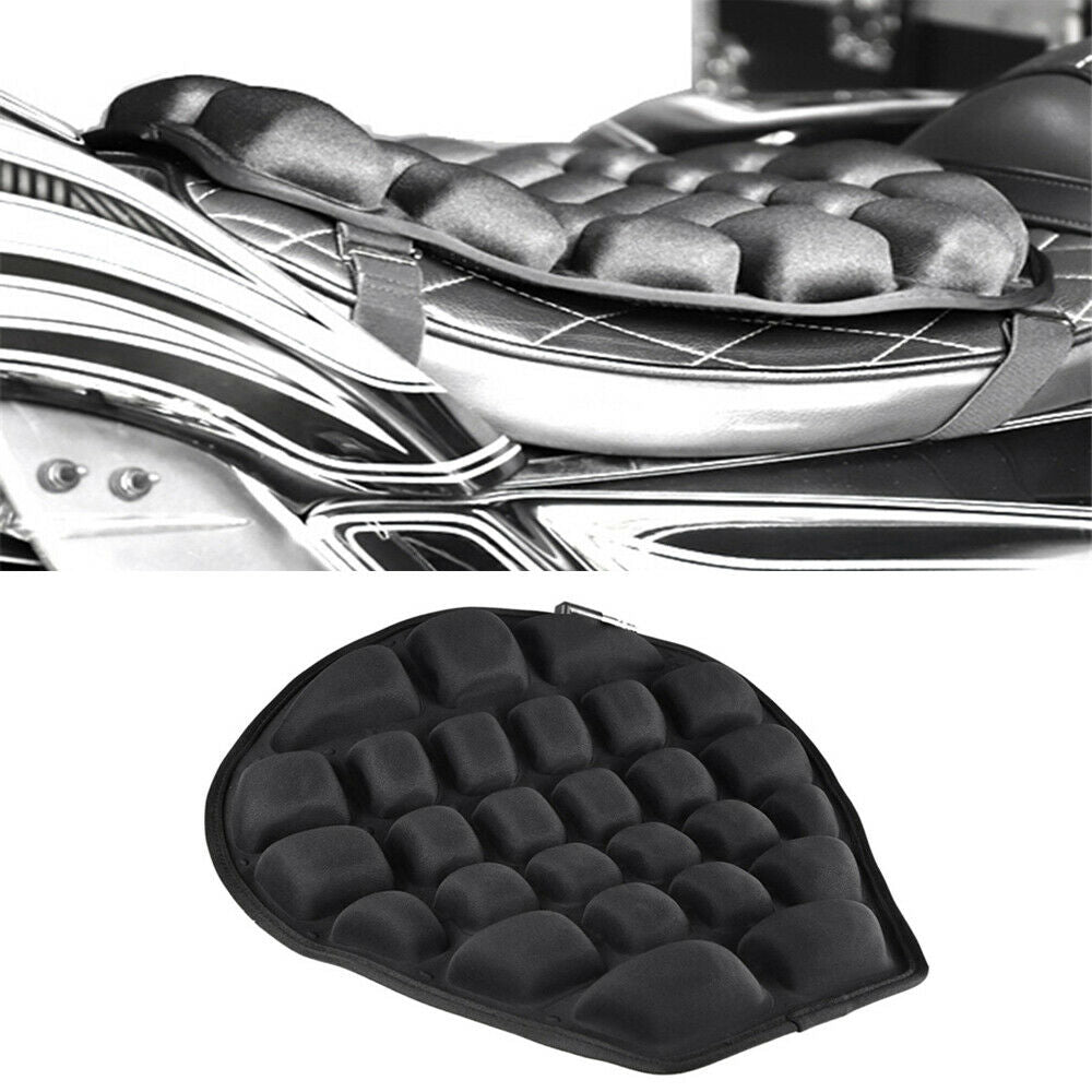 Universal Motorcycle Scooter Seat Inflatable Cushion Pressure Release + Air Pump