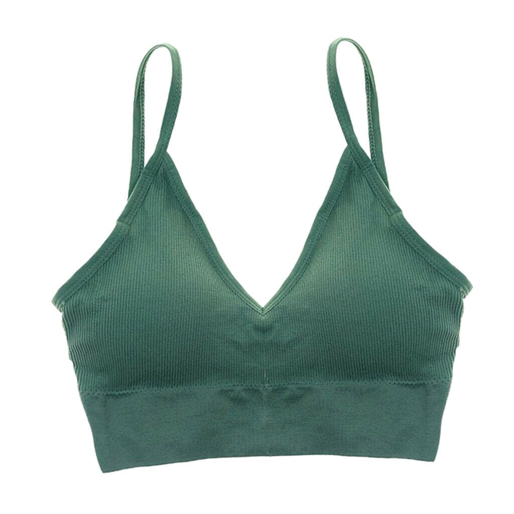 4pcs Womens Girls Bralette Spaghetti Straps Comfort Bra Bustier Crop Top