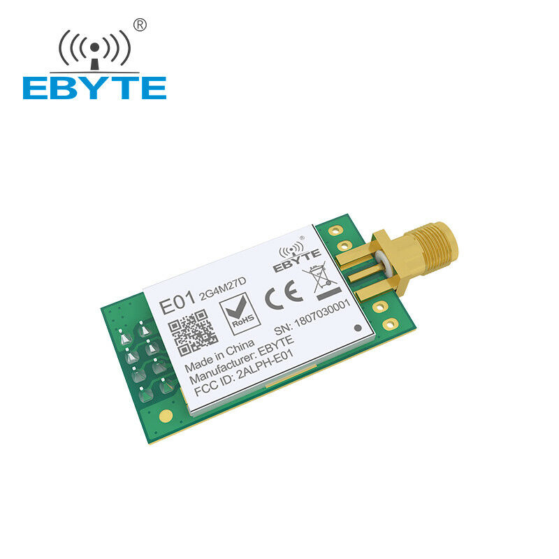 Nrf24l01p+pa+lna Wireless RF Transceiver Module E01-2G4M27D 27dBm SPI 2.4GHz 5km