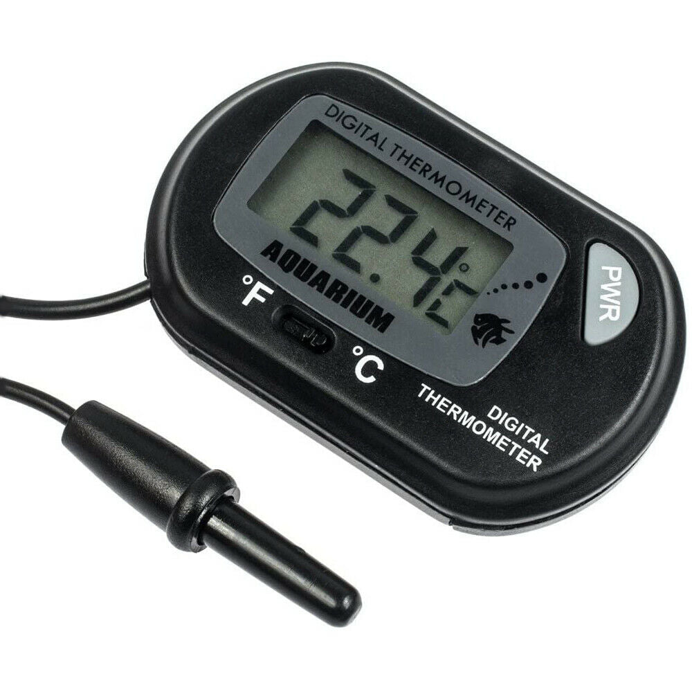 Tiny Digital LCD Water Thermometer, Aquarium Fish Tank Vivarium Baby Bath Offic