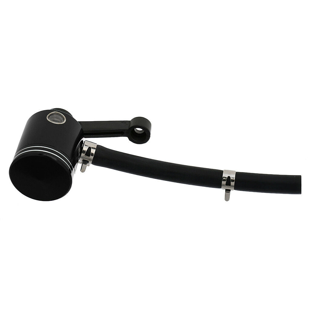 Black Motorbike Brake Oil Cup Reservoir Front Fluid Bottle Master Cylinder