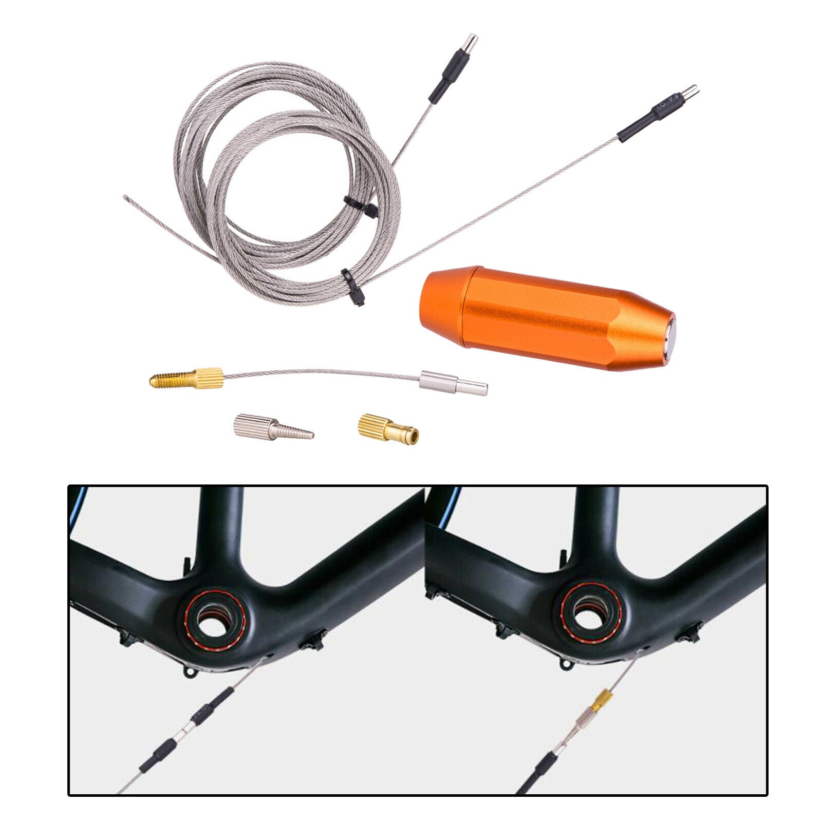 Bike Internal Cable Routing Tool Brake Shift Hose Route Threader Magnet