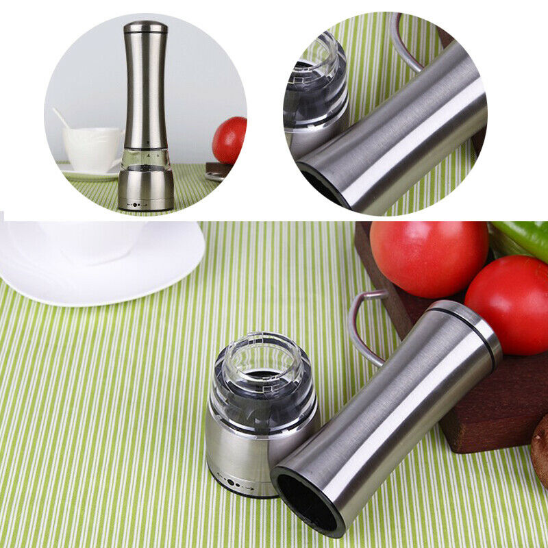 StainlessSteel Manual Condiment Pepper Salt Spice Mill Grinder Kitchen Tool 86ML