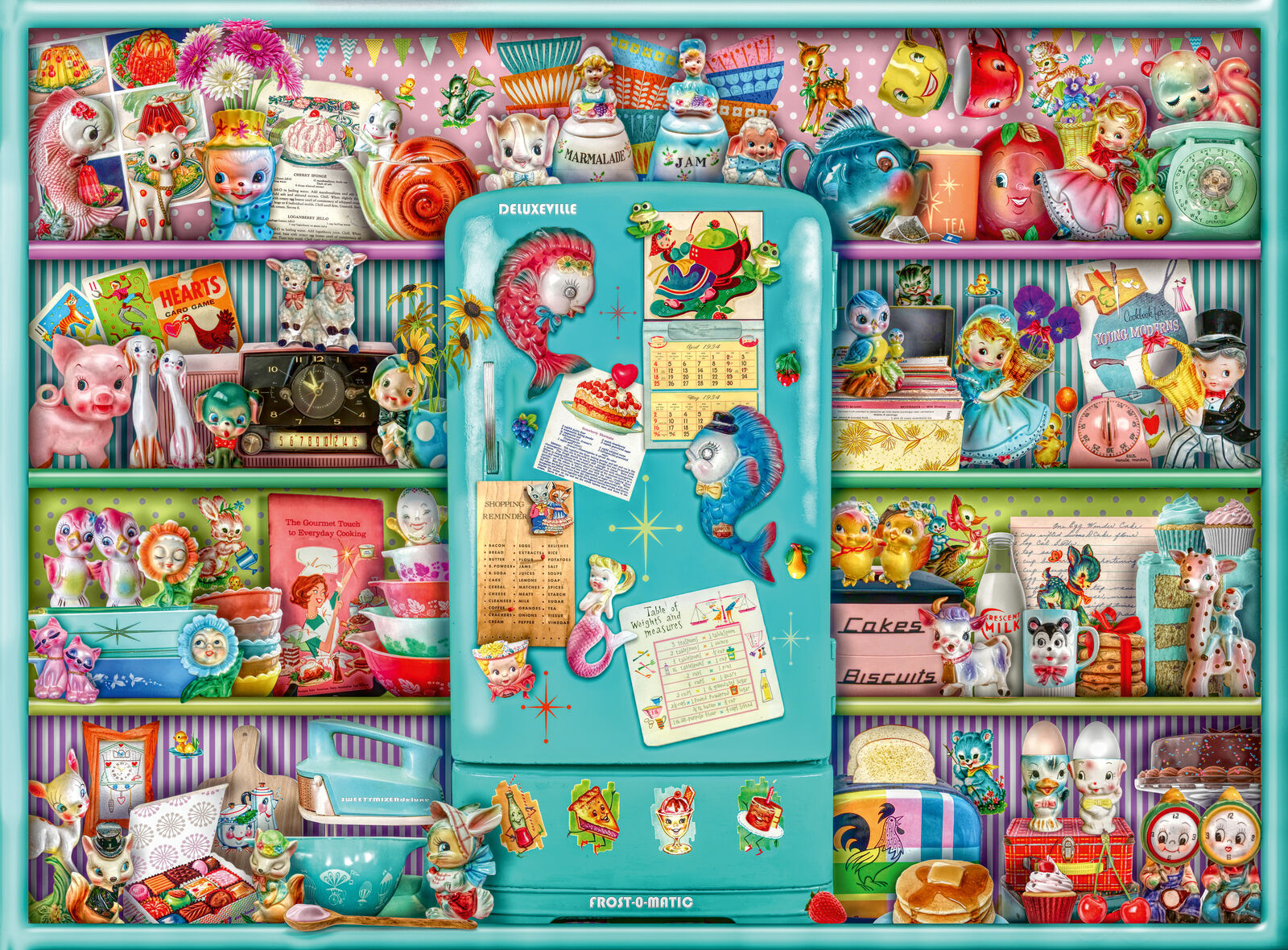 16575 Ravensburger Kitschy Kitchen Jigsaw Puzzle 500pc Suitable for Age 10+