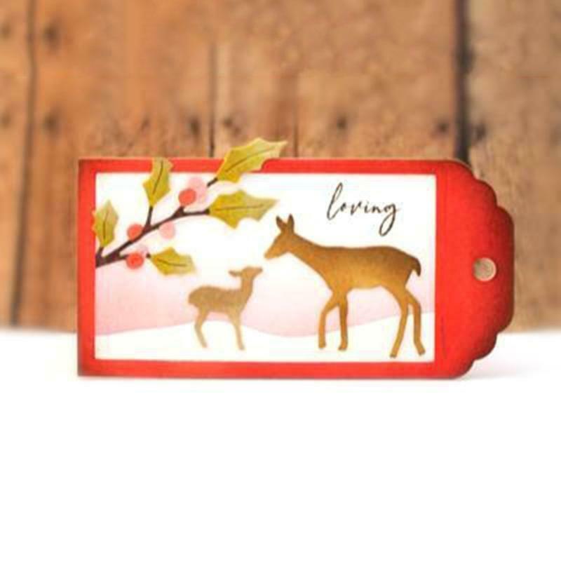 Polar Bears Metal Cutting Dies Scrapbooking Stencils DIY Paper Card Mold Decor