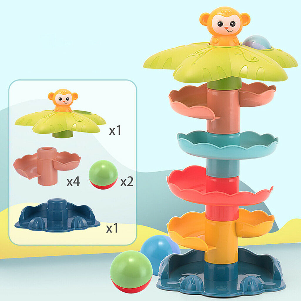 Plastic 6-tier Baby Educational Toys for Kids Cultivate Kids' Motor Skill