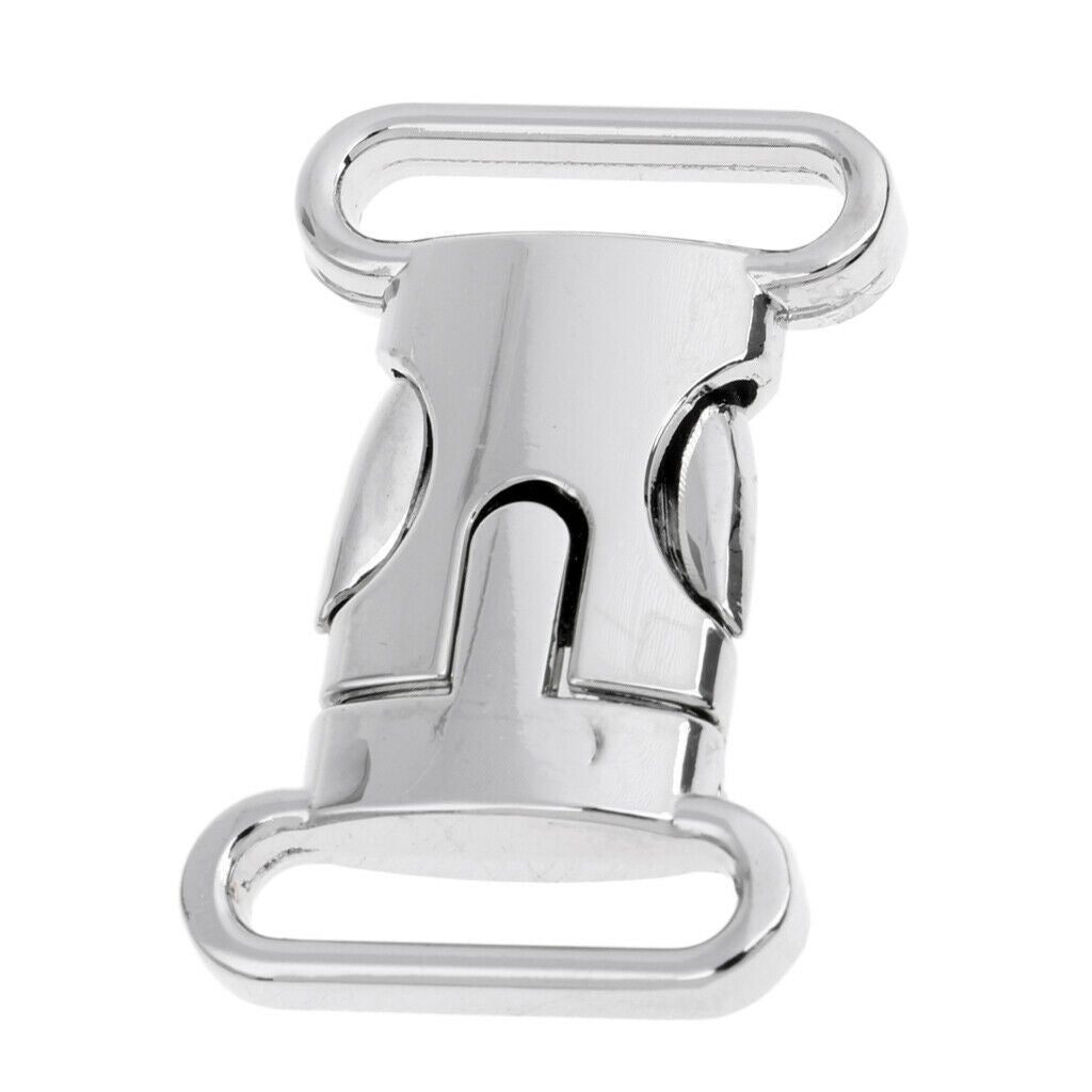 2X Metal Side Release Buckle for 20mm Backpack Webbing Strap Bracelet L