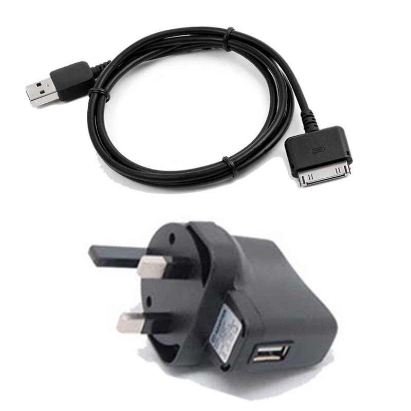 2in1 Wall Charger +USB Cable for Barnes & Noble Nook HD 9"Tablet 16 32 GB 1A