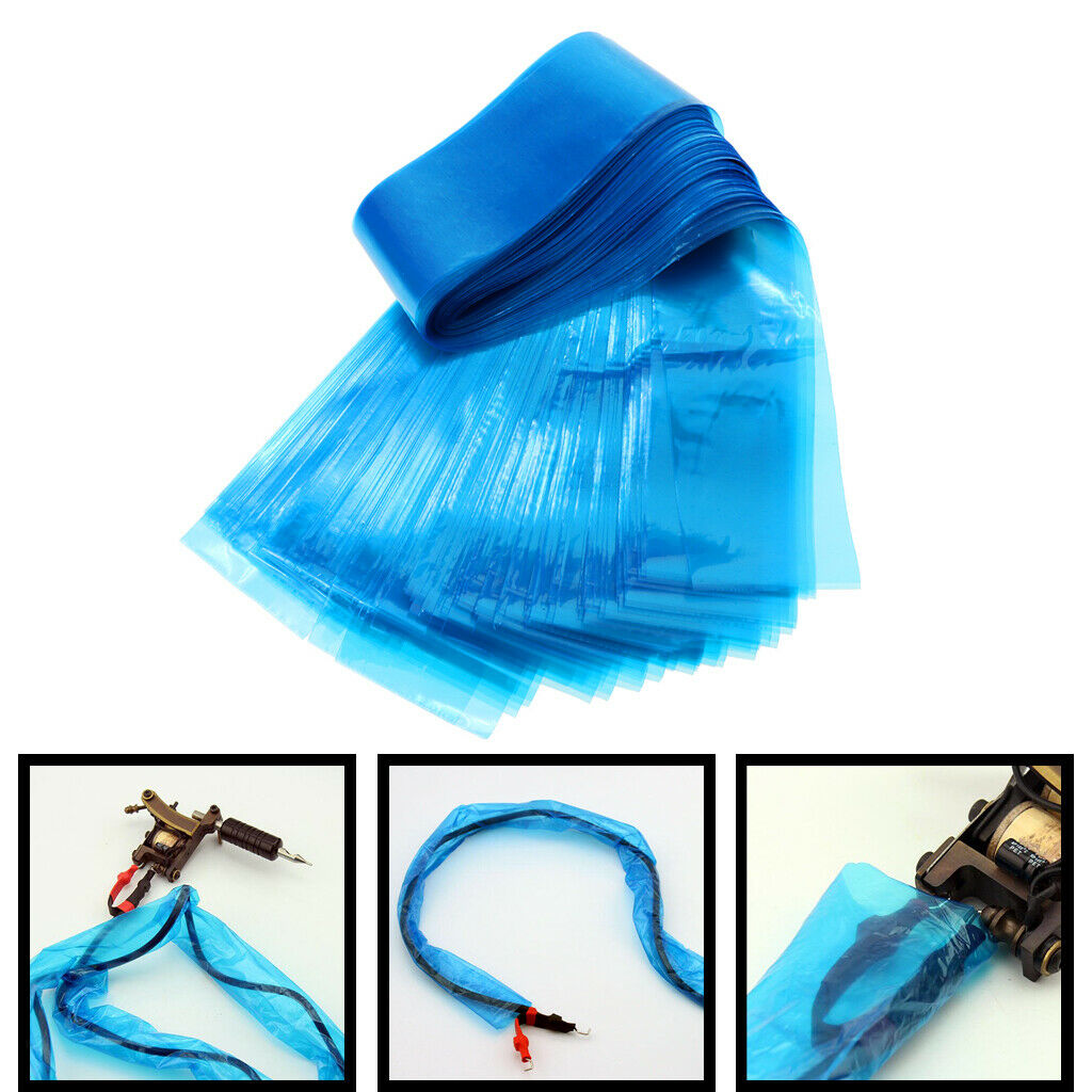 125Pcs Disposable Body Art Tattoo Clip Cord Needle Sleeves Covers Supply
