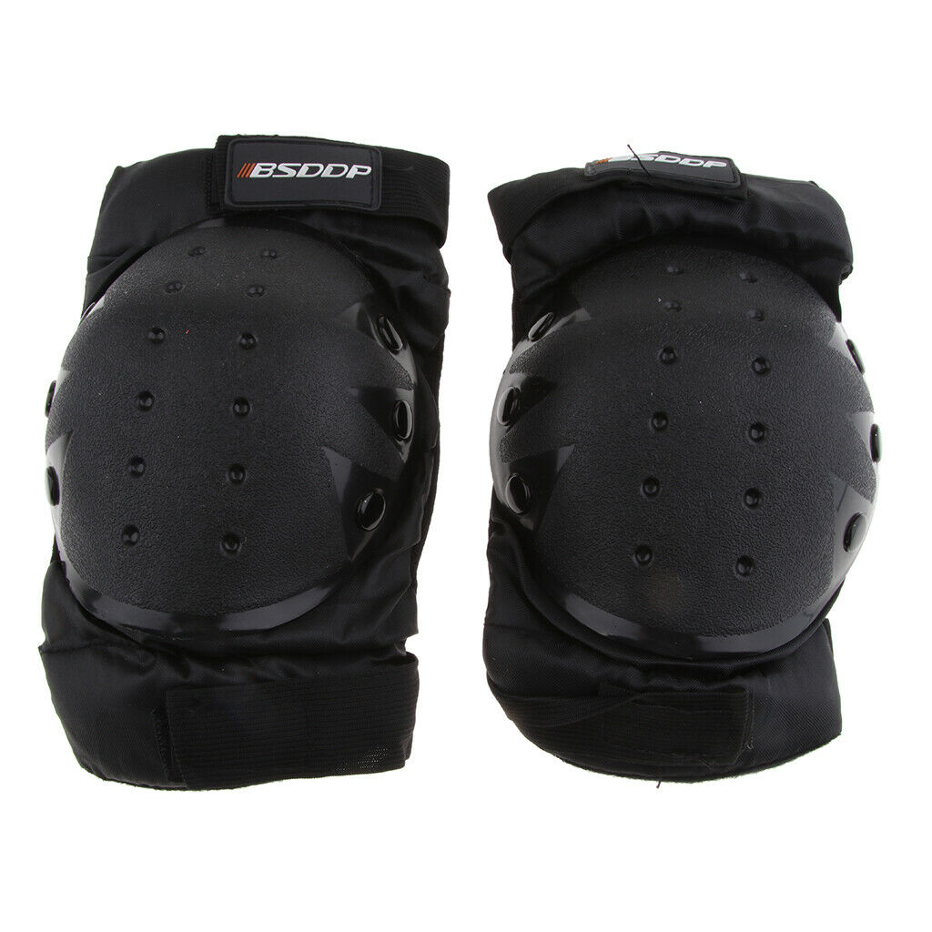 4 Pcs Black Elbow Knee Shin Armor Gear Guard Protector for Riding