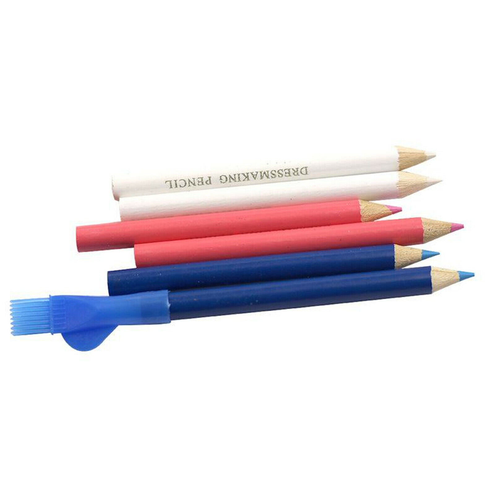 Sewing Fabric Pencils Tailor Mark Dressmaker Fabric Chalk Pencil with Sharpener