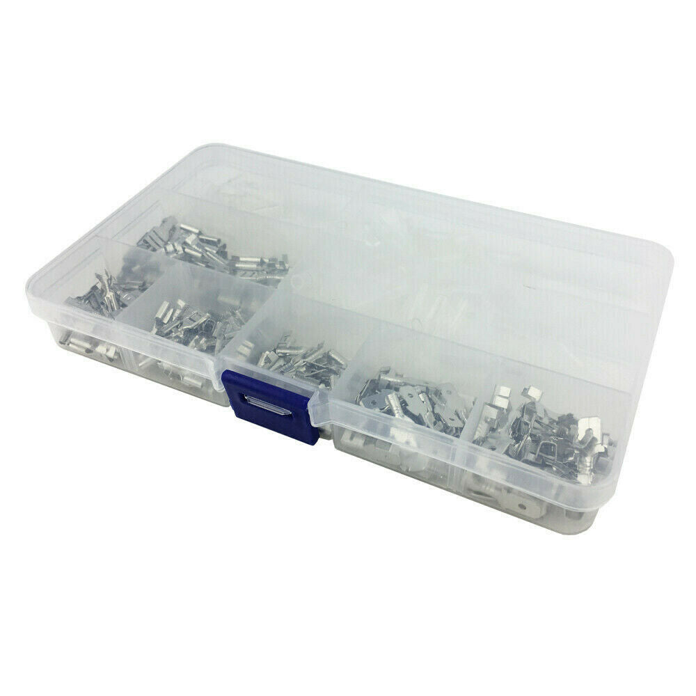 285x Crimp Terminals Spade Connectors Male Female Wire Insulated 2.8/4.8/6.3 Kit
