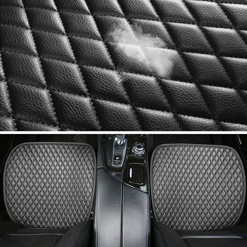 Car Front Seat Cover PU Leather Pad Mat Chair Cushion Full Surround anti-slide