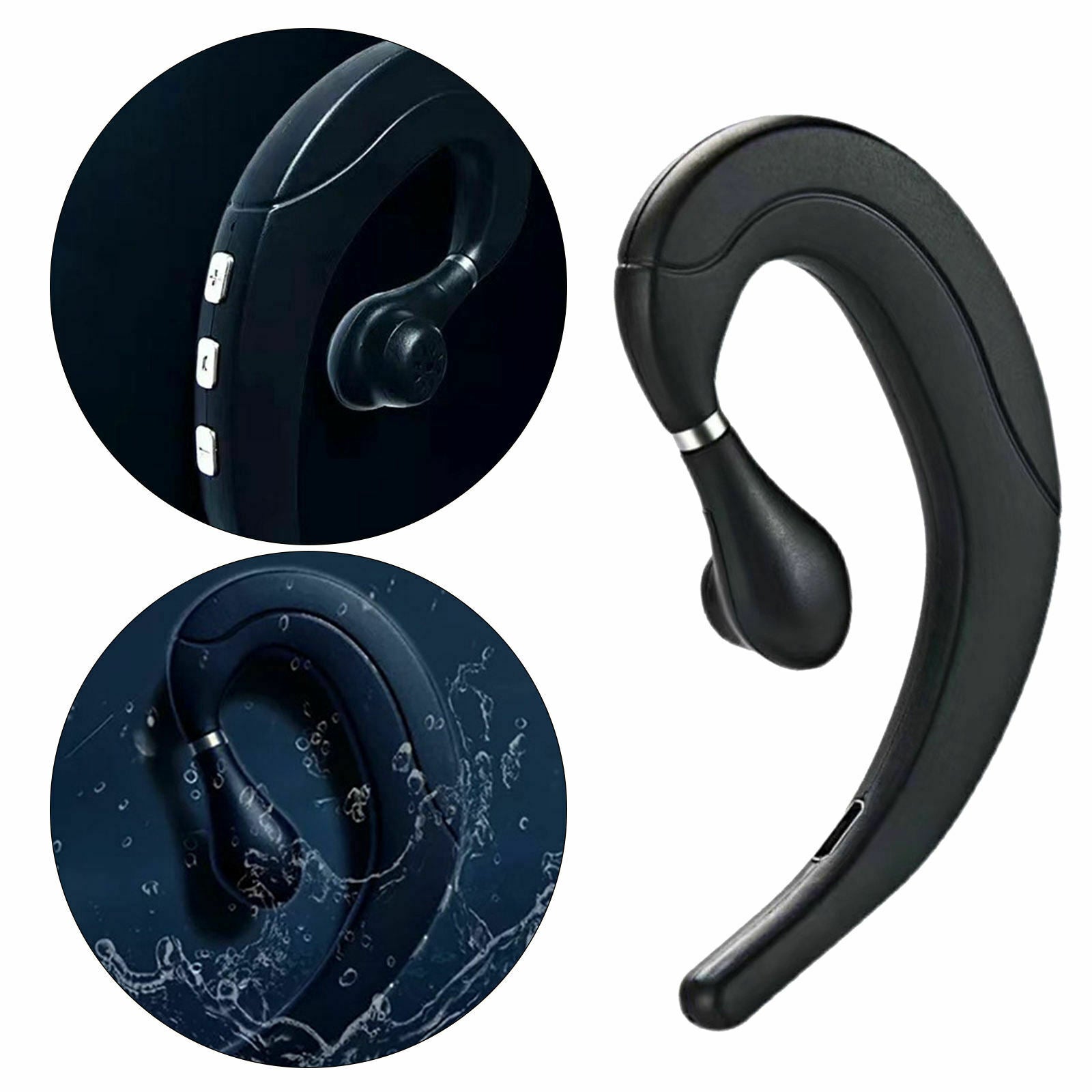 Bluetooth 5.0 Single Bone Conduction Earpiece with Mic 7 Hrs Playtime Earphone