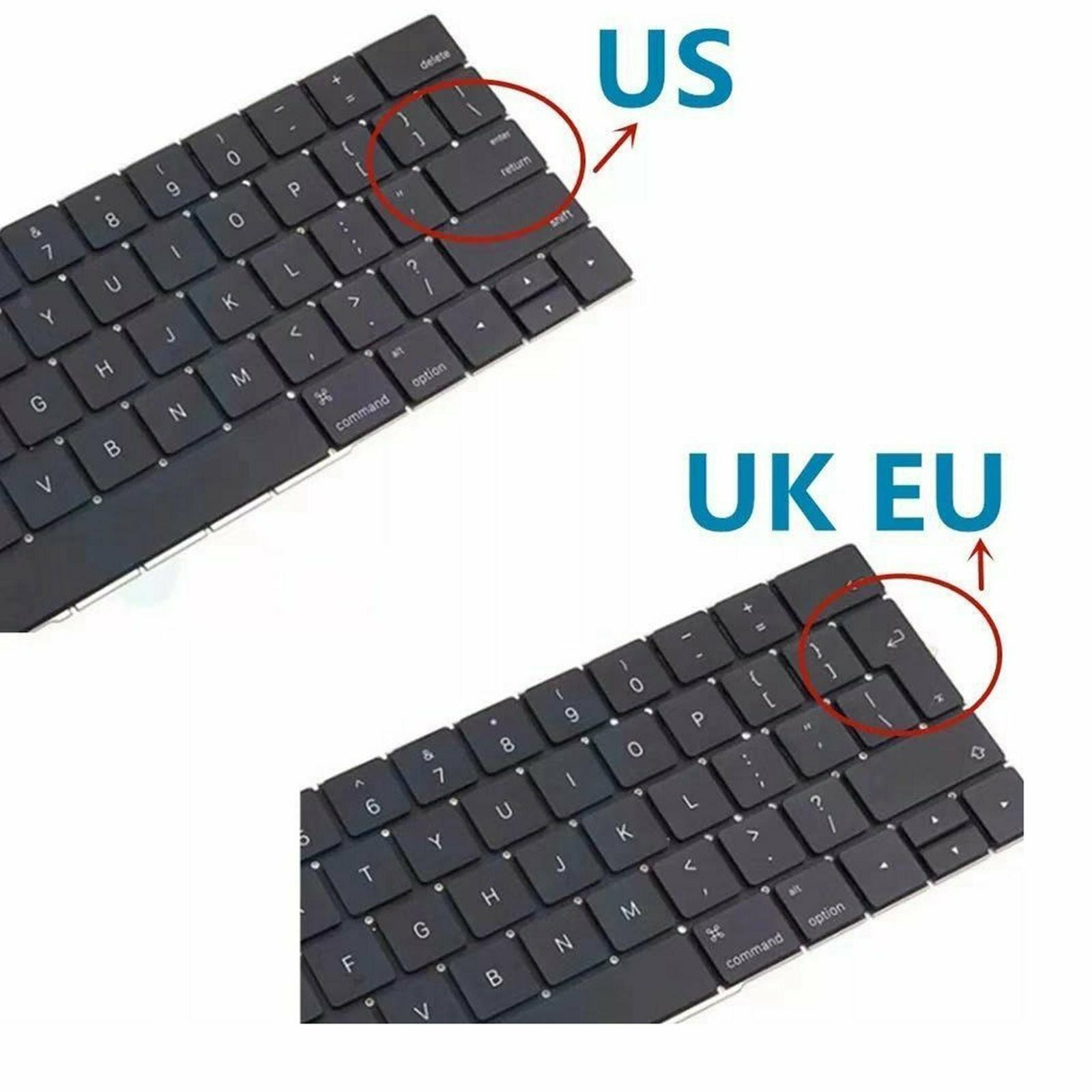 1Pcs Replacement Keyboard UK Layout For Macbook Pro A2141 16" 2020 Black