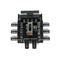 PC IDE Molex 1 To 8-Way Splitter Cooling Fan Hub 3Pin 12V Power Socket Adapter